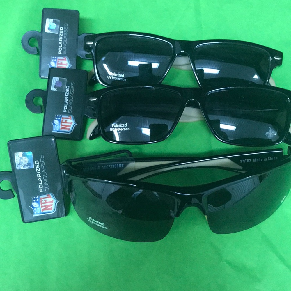 NFL Saints Polarized Sunglasses NWT 3 Pair